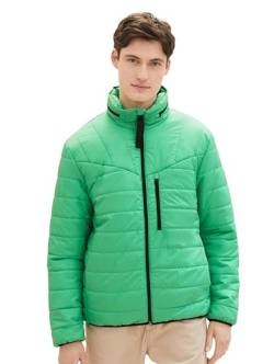 Tom Tailor Denim Herren Lightweight Steppjacke mit verstaubarer Kapuze im Kragen, 33832 - Classic Flash Green, XXL von TOM TAILOR Denim