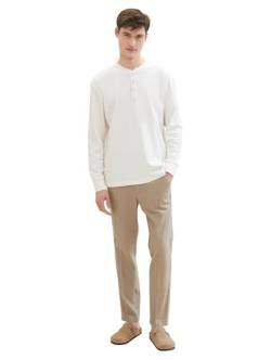 Tom Tailor Denim Herren Relaxed Tapered Fit Leinen Chino Hose, 13040 - Mink Beige, L von TOM TAILOR Denim