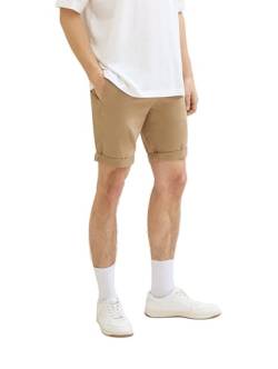 Tom Tailor Denim Herren Slim Chino Bermuda Shorts mit Stretch, 11612 - Everglade Beige, L von TOM TAILOR Denim