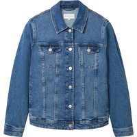 TOM TAILOR plus Jeansjacke, Kentkragen, Brusttaschen, für Damen, blau, 54 von TOM TAILOR plus