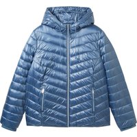 TOM TAILOR plus Steppjacke, Kapuze, Tunnelzug, für Damen, blau, 54 von TOM TAILOR plus