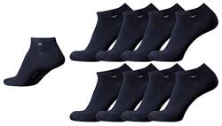 TOM TAILOR 8er Pack Sneaker Socken dunkel-blau Mehrpack Strümpfe Socks dark navy Füsslinge, Size:35-38 von TOM TAILOR