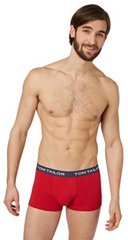 TOM TAILOR Boxer Briefs, Herren Boxershorts, 3er Pack (L / (6), Navy/rot/grau) von TOM TAILOR