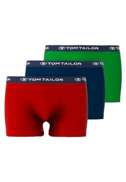 TOM TAILOR Boxer Briefs, Herren Boxershorts, 3er Pack (L / (6), rot/blau/grün) von TOM TAILOR