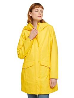 TOM TAILOR Damen 1024461 Basic Regenjacke, 26775-Bali Yellow, XS von TOM TAILOR