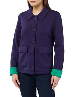 TOM TAILOR Damen 1035274 Blazer Jacke mit Taschen, 11331 - Atlantic Ocean Blue, 3XL von TOM TAILOR