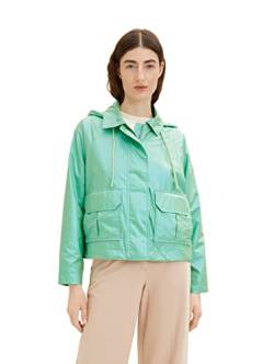 TOM TAILOR Damen 1035333 Lightwight Parka mit Kapuze, 31467 - Green Pearl, S von TOM TAILOR