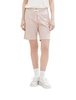 TOM TAILOR Damen 1036631 Bermuda Shorts, 32181 - Terracotta Offwhite Stripe, 34 von TOM TAILOR