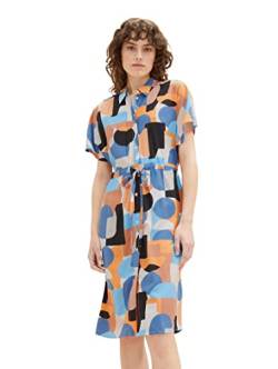 TOM TAILOR Damen 1036667 Kleid, 31817 - Abstract Retro Shapes Design, 38 von TOM TAILOR