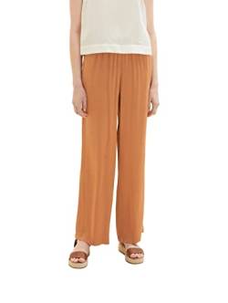 TOM TAILOR Damen 1036686 Satin Stoffhose, 31650-Terracotta Brown, 46W / 32L von TOM TAILOR