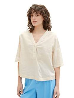 TOM TAILOR Damen 1036703 Bluse, 31649 - Ivory Ecru, 44 von TOM TAILOR