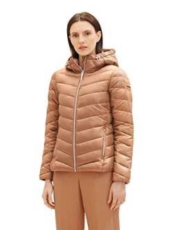 TOM TAILOR Damen 1036719 Lightweight Steppjacke mit Kapuze, 32171-blush Mahogany, M von TOM TAILOR