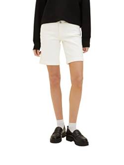 TOM TAILOR Damen 1036723 Bermuda Jeans Shorts, 10315 - Whisper White, 34 von TOM TAILOR