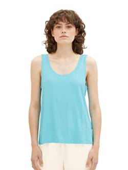 TOM TAILOR Damen 1036795 Top, 26007 - Teal Radiance, XS von TOM TAILOR