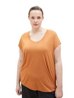TOM TAILOR Damen 1037310 Plussize T-Shirt, 31650 - Terracotta Brown, 50 Große Größen von TOM TAILOR