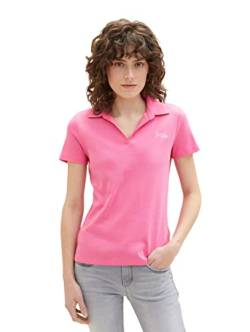 TOM TAILOR Damen 1037378 Poloshirt, 31647 - Nouveau Pink, 3XL von TOM TAILOR