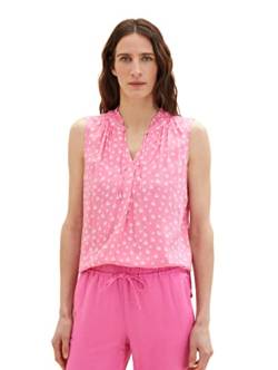 TOM TAILOR Damen 1037431 Bluse, 32709 - Pink Abstract Leaf Design, 32 von TOM TAILOR