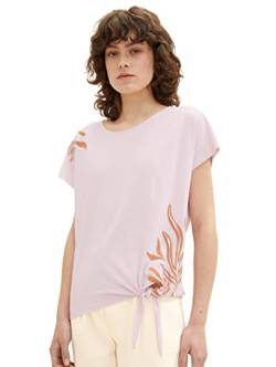 TOM TAILOR Damen 1037488 T-Shirt mit Print, 31651-Breeze Rose, M von TOM TAILOR