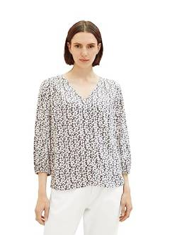 TOM TAILOR Damen 1037898 Bluse mit Muster, 33766-grey floral Design, 36 von TOM TAILOR