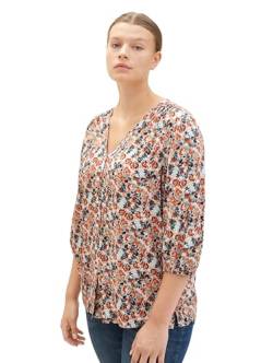 TOM TAILOR Damen 1038802 Bluse mit Muster, 32369-small Grey tie dye floral, 50 von TOM TAILOR