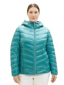 TOM TAILOR Damen 1038852 Lightweight Steppjacke mit Kapuze, 21178-ever Green, 44 von TOM TAILOR