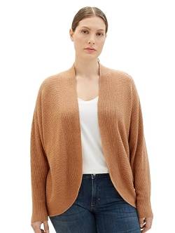 TOM TAILOR Damen 1039922 Basic Cardigan Strickjacke, 32399-blush Mahogany Melange, 52 von TOM TAILOR