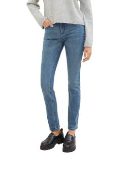 TOM TAILOR Damen Alexa Slim Fit Jeans, 10142 - Light Stone Blue Denim, 27/32 von TOM TAILOR