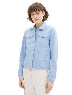 TOM TAILOR Damen Basic Colored Jeansjacke, light fjord blue, M von TOM TAILOR