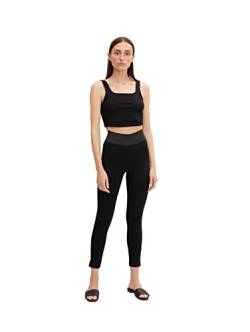 TOM TAILOR Damen Basic Leggings 1032653, 14482 - Deep Black, 40W / 28L von TOM TAILOR