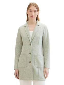 TOM TAILOR Damen Basic Mantel mit Struktur, 35063 - Desert Green Ck Structure, XL von TOM TAILOR