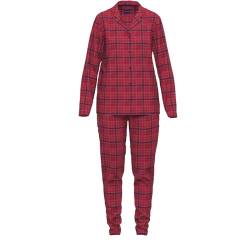 TOM TAILOR Damen Baumwoll-Flanell-Pyjama in Karo - X-Mas XL/42 von TOM TAILOR