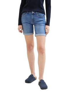 TOM TAILOR Damen Bermuda Jeans Shorts , light stone wash denim, 32 von TOM TAILOR