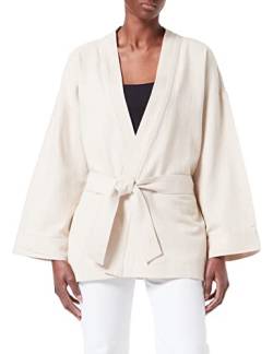 TOM TAILOR Damen Blazer Jacke mit Bindegürtel 1031246, 29517 - Sand Stone Beige, 32 von TOM TAILOR