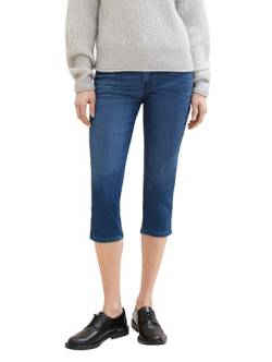 TOM TAILOR Damen Kate Slim Fit Capri Jeans, mid stone wash denim, 27 von TOM TAILOR