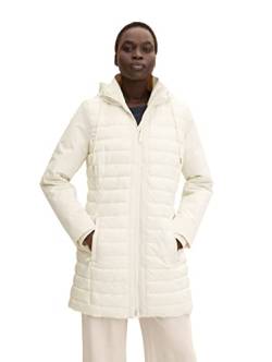 TOM TAILOR Damen Lange Softshell Steppjacke 1031320, 28130 - Soft Buttercream, XXL von TOM TAILOR