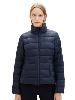 TOM TAILOR Damen Lightweight Steppjacke mit Stehkragen, 10668 - Sky Captain Blue, L von TOM TAILOR