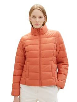 TOM TAILOR Damen Lightweight Steppjacke mit Stehkragen, 28309 - Dusty Apricot, XXL von TOM TAILOR