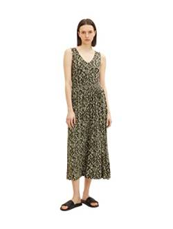 TOM TAILOR Damen Maxikleid mit Raffung 1031699, 29962 - Abstract Dot Design, 36 von TOM TAILOR