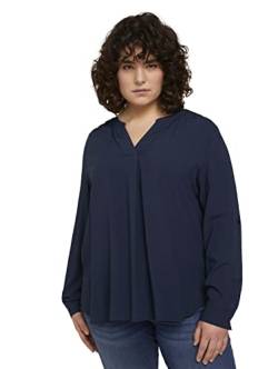 TOM TAILOR Damen Plussize Basic Tunica Bluse von TOM TAILOR