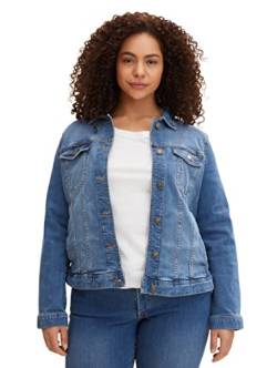 TOM TAILOR Damen Plussize Jeansjacke im Washed-Look von TOM TAILOR