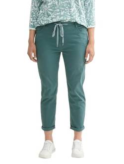 TOM TAILOR Damen Plussize Tapered Relaxed Hosemit Kordelzug , Sea Pine Green, 44/28 von TOM TAILOR