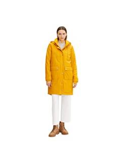 TOM TAILOR Damen Regenmantel Parka 1032473, 27507 - Golden Pumpkin, S von TOM TAILOR