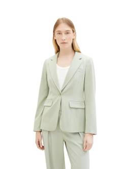 TOM TAILOR Damen Regular Fit Basic Blazer, 34895 - Desert Green, 44 von TOM TAILOR