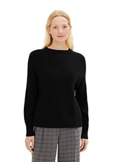 TOM TAILOR Damen Rollkragenpullover 1034081, 14482 - Deep Black, M von TOM TAILOR