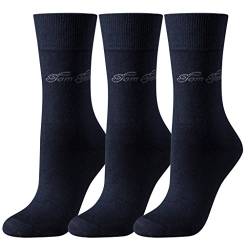TOM TAILOR Damen Socken 3-er Pack, 9703 / TOM TAILOR women basic socks 3 pack, Gr. 39-42, Blau (dark navy - 545) von TOM TAILOR
