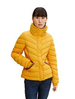 TOM TAILOR Damen Stehkragen Pufferjacke mit recyceltem Polyester 1026989, 11216 - Merigold Yellow, XXL von TOM TAILOR