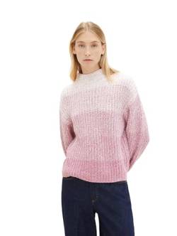 TOM TAILOR Damen Strickpullover mit Farbverlauf, dusty vanda knitted gradient, S von TOM TAILOR