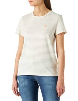 TOM TAILOR Damen T-Shirt mit Print 1031765, 29856 - Offwhite Beige Stripe, M von TOM TAILOR