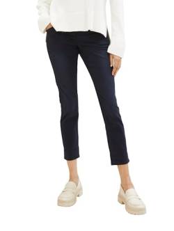 TOM TAILOR Damen Tapered Relaxed Hose mit Kordelzug, 10668 - Sky Captain Blue, 34/28 von TOM TAILOR