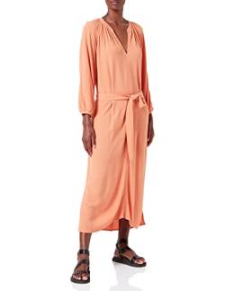 TOM TAILOR Damen Tunica Kleid mit Bindegürtel 1031362, 29519 - Cantaloupe Orange, 36 von TOM TAILOR